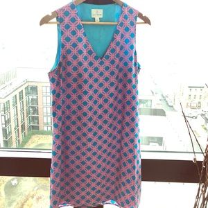 Geometric Julie Brown Size 6 Dress
